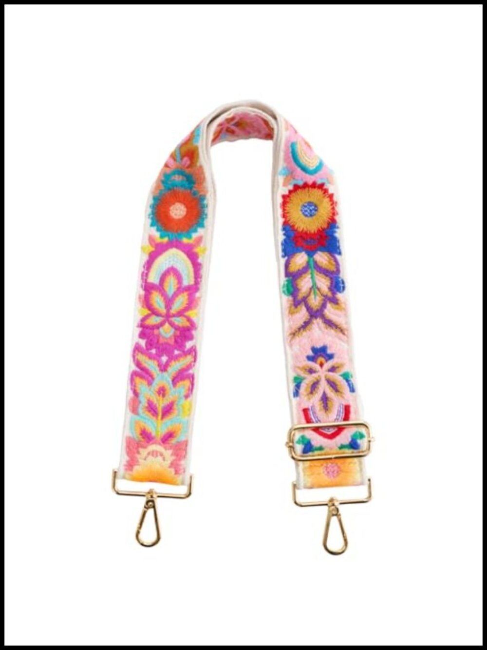 Embroidered Purse Strap Adjustable Replacement for Handbags Luggage